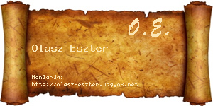 Olasz Eszter névjegykártya